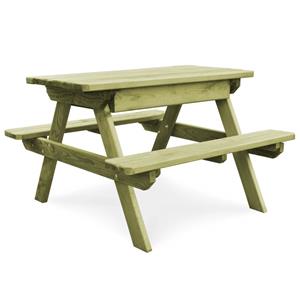 Picknicktafel met banken gempregneerd grenenhout