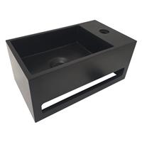 Douche Concurrent Julia fontein Solid Surface 35 x 20 x 16 cm mat zwart rechts