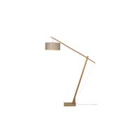 Good&Mojo Vloerlamp Montblanc bamboe 4723, linnen donker