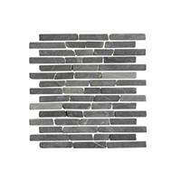 Terred'azur Silva grey mozaiek stroken 30x30