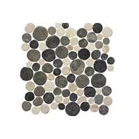 Terred'azur Terre d'Azur Coins mix Biancone - Silva Grey mozaïek 30x30