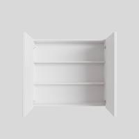Boss & Wessing Spiegelkast  Cube 80x70x16 cm 2 Deuren Mat Wit