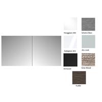Sanicare Spiegelkast  Qlassics 90 cm 2 Deuren Antraciet