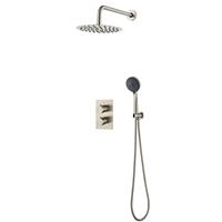 Boss & Wessing Inbouw Regendouche BWS Exclusive Volledig 304 RVS 20cm met 3 standen Handdouche