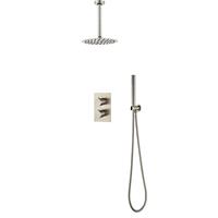 Boss & Wessing Inbouw Regendouche BWS Exclusive Volledig 304 RVS 20cm met Handdouche Plafondmontage