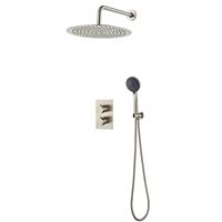 Boss & Wessing Inbouw Regendouche BWS Exclusive Volledig 304 RVS 30cm met 3 standen Handdouche