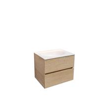 Boss & Wessing Badkamermeubel Solid Surface AQS Stockholm 60x46 cm Wood Washed Oak 