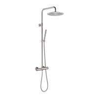 Sanilux Regendoucheset Opbouw  107,3 cm met Handdouche en Douchemengkraan RVS 