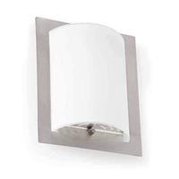 FARO BARCELONA Elegante wandlamp DIULA-1 nikkel, 20 cm