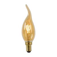 Lucide LED Leuchtmittel E14 Windstoßkerze - BA38 in Amber 3W 165lm