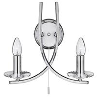 Searchlight Wandleuchte Ascona 2-flammig chrom