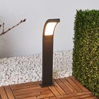 Lampenwelt.com Grafietgrijze LED tuinpad verlichting Juvia alu