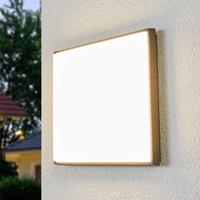 Lucande Amra LED-Außendeckenleuchte, eckig 30 cm