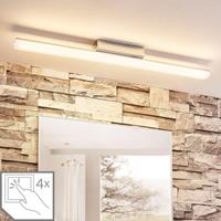 Lampenwelt.com Badkamerplafondlamp Levke met LED's, IP44