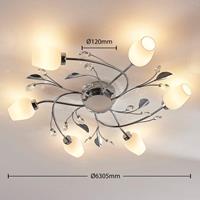 Lindby Deckenleuchte Freda, chrom, 6-flammig