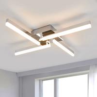 Lindby Vierflammige LED-Deckenleuchte Patrik, IP44