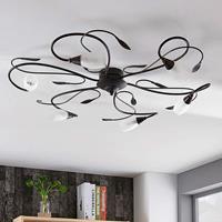 Lindby Verspielt wirkende Deckenlampe Claudi, antikbraun