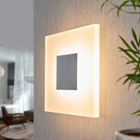 Lucande Quadratische LED-Wandleuchte Berlind