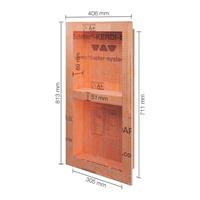 Schluter inbouwnis 305x711mm kb12n305711a1