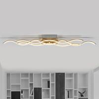 Lindby Dreiflammige LED-Deckenleuchte Safia in Wellenform