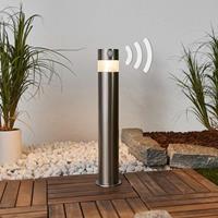 Lampenwelt.com Kalypso - LED sokkellamp op zonne-energie van rvs