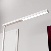 Lampenwelt.com Smalle LED kantoor vloerlamp Tamilo, wit