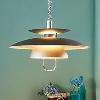 Lindby Hängeleuchte Nadija mit E27-LED, grau