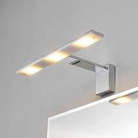 Lampenwelt.com LED-Spiegelleuchte Lorik, chrom