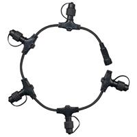 Best Season Uitbreidingskabel ring met 5 aansl., System 24