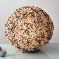 J. Holländer Decoratieve tafellamp MUSCHELBALL, 40 cm
