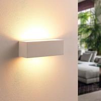 Lindby Eckige LED-Wandlampe Tjada aus Gips