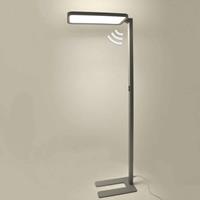 Lampenwelt.com Kantoor LED vloerlamp Matthis met dimmer en sensor