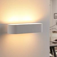 Lindby Abgerundete Gips-Wandlampe Fioni, LED