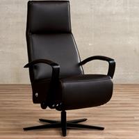 Gijs Meubels Leren relaxfauteuil idol, grijs leer, grijze stoel