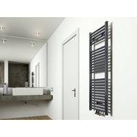 Aqua Splash Heka Sierradiator Antraciet 1185X450 Midden/Onder Aansluiting 