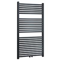 Aqua Splash Heka Sierradiator Antraciet 1185X600 Midden/Onder Aansluiting 