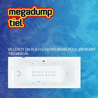 Villeroy & Boch O.Novo Whirlpool Vierkant 180X80X48 cm Sportpakket Deluxe 