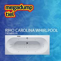 Riho Ligbad Carolina 190X80X48 cm Sportpakket Deluxe Whirlpool 