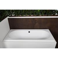 Luca Inbouw Ligbad  Sanitair Primo Acryl 180x80x49 cm Mat Wit 