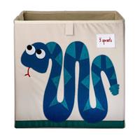Aufbewahrungsbox Schlange, blau, natur