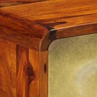 vidaxl Sideboard Massivholz 90x30x77cm