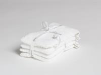 Yumeko Washandjes pure white 15x22 - 4 st