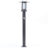 Lampenwelt.com LED-Wegeleuchte Gregory, dunkelgrau, mit Sensor