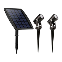 Slk Solar spot Twins met twee spots en los solarpaneel