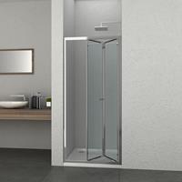 Elite douche vouwdeur chroom 80x195cm anti-kalk