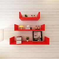 vidaXL Wandplanken 6 st rood