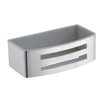 Sanilux Doucherek  Design Recht 25x12x8cm Chroom met uitneembaar kunststof inzetstuk