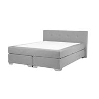 Beliani Boxspringbed lichtgrijs 180x200 cm CONSUL