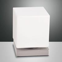 Fabas Luce Met aanraakdimmer - LED tafellamp Brenta nikkel