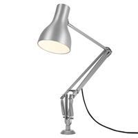 Anglepoise Type 75 Tischlampe Schraubfuß silber